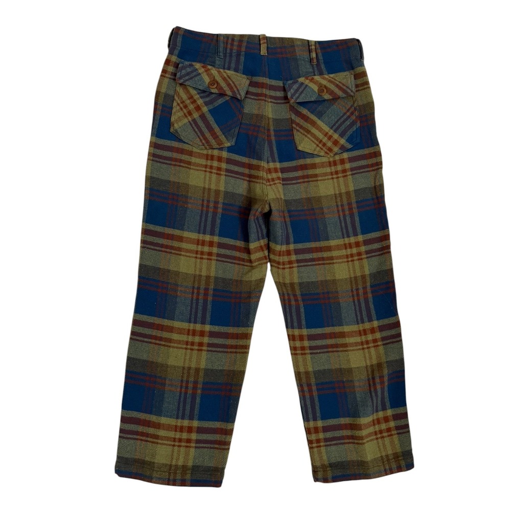 The Great Ranger Plaid Flannel Straight Leg Pants Green Blue Rust Womens 29 - Picture 4 of 7
